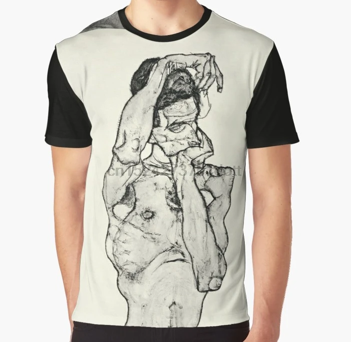 

All Over Print 3D Women T Shirt Men Funny tshirt Egon Schiele - Zeichnungen II 1914 Graphic T-Shirt