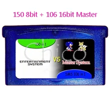 Новое поступление 256 в 1(150 8 бит+ 106 16 бит) игровая Карта памяти мультиарт коллекция для 32 бит консоль Прямая поставка
