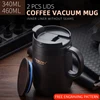 Pinkah 340&460ML 304 Stainless Steel Thermos Mugs Office Cup With Handle With Lid Insulated Tea mug Thermos Cup Office Thermoses ► Photo 2/6