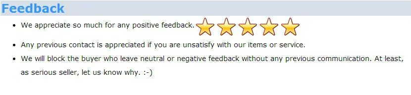 feedback