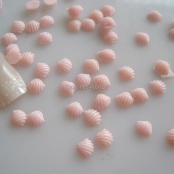 

RC-186-4 200pcs/bag Cute Decoration Resin Pink Shell Resin Decoration Nail Art Decorations