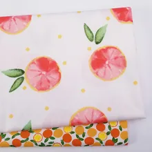 Фруктовый саржевый хлопок простыня ткань детская хлопковая ткань для шитья своими руками Стеганные жировые кварталы материал для ребенка и ребенка