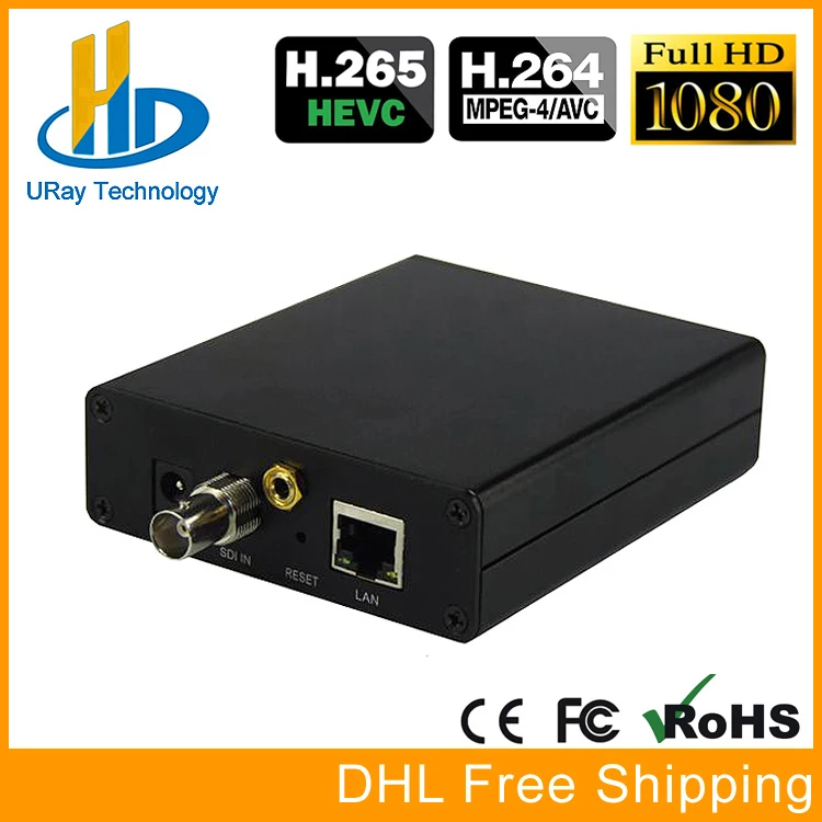 Koop URay RTSP RTMP UDP Encoder H265 H264 SD HD 3g SDI Naar IP Encoder H.265 H.264 Encoding Voor IPTV solutionn En Video Live Streaming