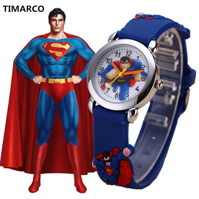 2018 Superman Cartoon Watch Cute Hello kitty Dial Quartz Watches Childrens Kids 2018 Superman Cartoon Watch Cute Hello kitty Dial Quartz Watches Childrens Kids