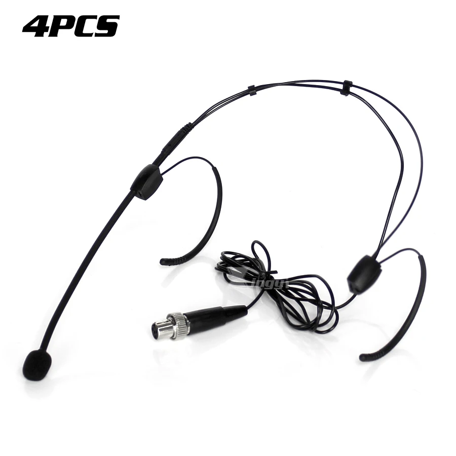 Миниатюрный 4-контактный разъем XLR TA4F гарнитура с закручивающимися наушниками и