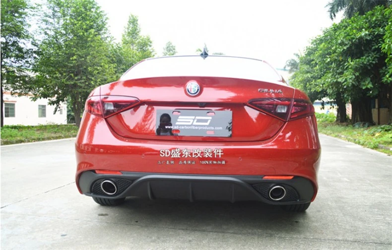 Для Alfa Romeo Giulia. углерода Волокно задний спойлер Высокое качество бампер автомобиля диффузор Авто Интимные аксессуары