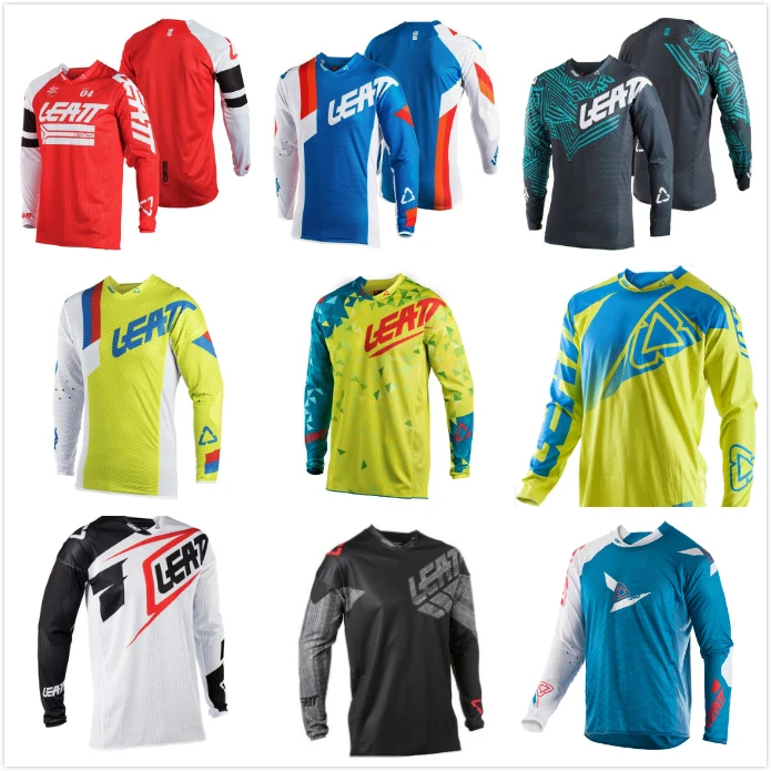 

2019 MTB MX ATV Motocross Leatt DH Long Sleeve Summer Take Cross-country Motorcycle Riding Downhill Jersey mtb jersey motocross