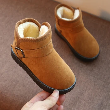 

Kids Girl Boy Winter Snow Boots Warm Add Wool Baby Infant Toddler Boots Children Ankle Boots Cotton-padded Shoes Size 21-38