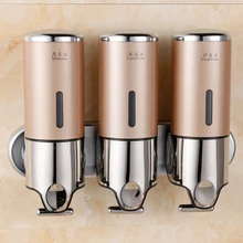 Диспенсер для мыла отель ванная комната Нержавеющая Сталь Настенный ручной гель для душа Коробка для мыла дезинфицирующее средство для рук