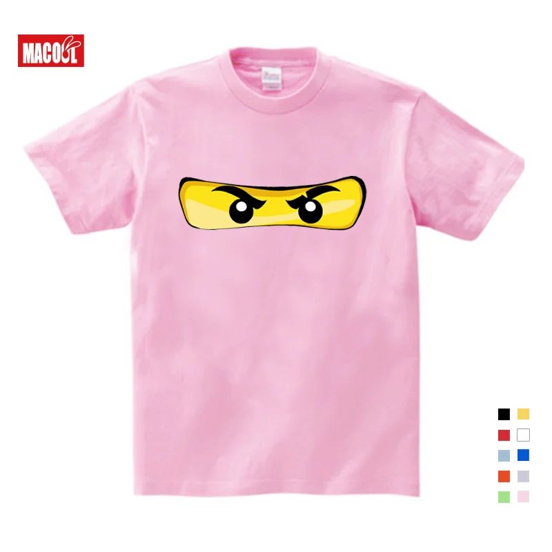 

Ninjago Cartoon Pattern Cotton O-Neck Short Sleeve T-Shirts Baby Girl Boys Clothing Summer Piece toy T-Shirt Children Tops Tee