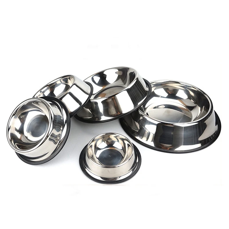 

Cat Puppy Easy Clean Environment-friendly Feeder Supplies Pet Dog Durable Feeding Bowls Stainless Steel Durable Food Water Bowls