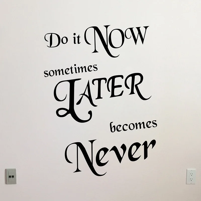Buy Do It Now Quote Wall Decal Office Vinyl Sticker