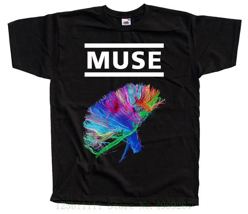 Muse V6 Matthew Bellamy чехол для альбома с логотипом футболка Dtg (черный) S-5xl Мужская из 100%