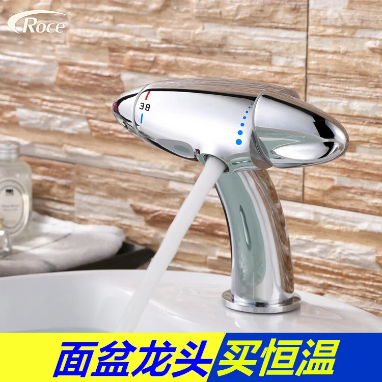 

thermostatic faucet single hole copper bathtub faucet modern bathroom bathtub washbasin hot and cold water faucet