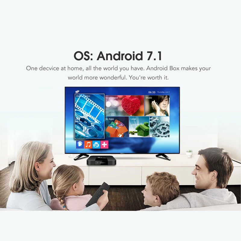 TX3 Мини Android 7,1 Smart tv BOX 2 Гб 16 Гб Amlogic S905W четырехъядерный ТВ-приставка H.265 4K WiFi TX3mini 1G 8G телеприставка для ТВ