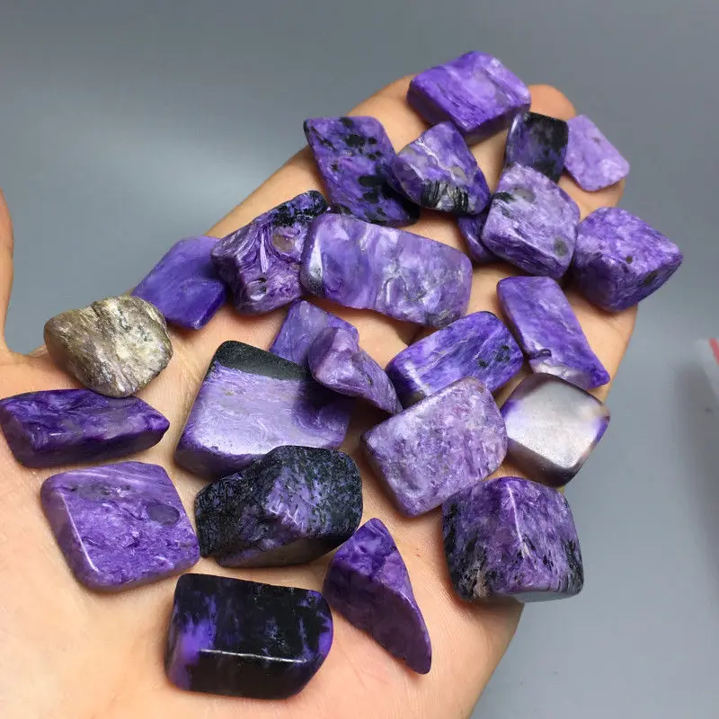100 г натуральные красивые бесплатные образцы минеральных пород Charoite|Камни| |
