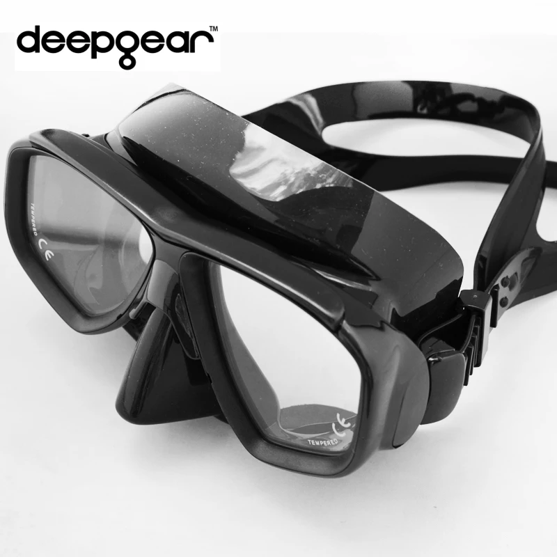 DEEPGEAR близорукие ныряльщики маска для подводного плавания и экипировка для подводного плавания из закаленного стекла объектив с низким объемом маска для подводного плавания полный сухой набор для подводного плавания