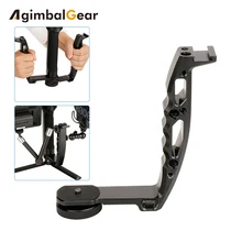 Gimbal Accessories L Bracke for DJI Ronin S Crane 2 V2 Plus Feiyu AK2000 AK4000 DSLR Gimbal Stabilizer Grip with 1/4 Hot Shoe