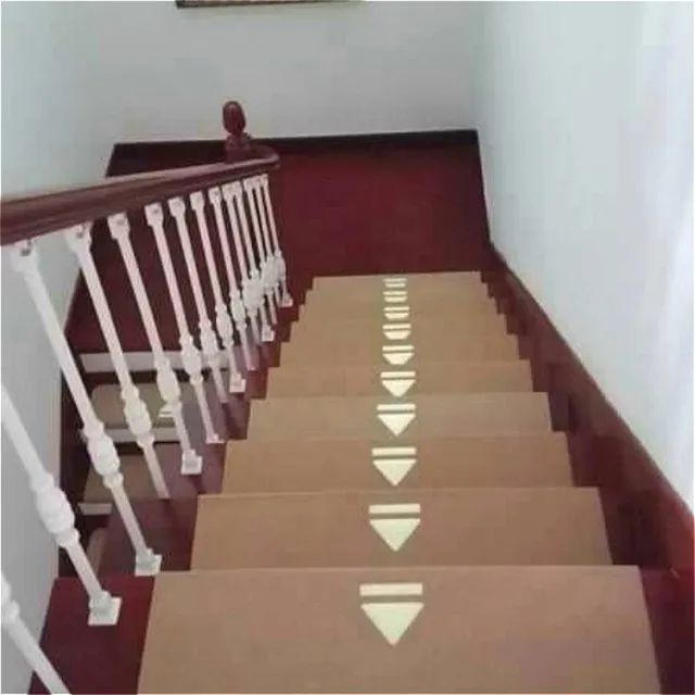 Luminous Visual Stair Pads Anti slip Noise insulation Floor Area Rug ...