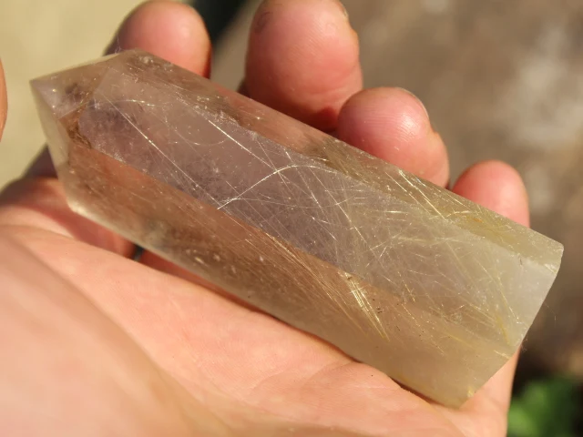 

Natural Gold Rutilated QUARTZ Crystal
