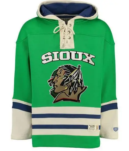 

North Dakota Fighting Sioux Hockey Hoodie Personality Customize Any Name Any Numeber Stitched Men Sweater Ice Hockey Jersey