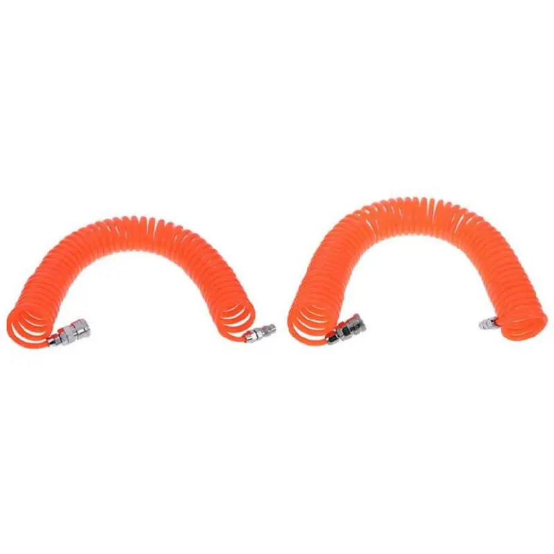 

6m Air Compressor Hose Tube Polyurethane Spring Tube Portable Coupler With Pneumatic Components PP20 + SP20 649E