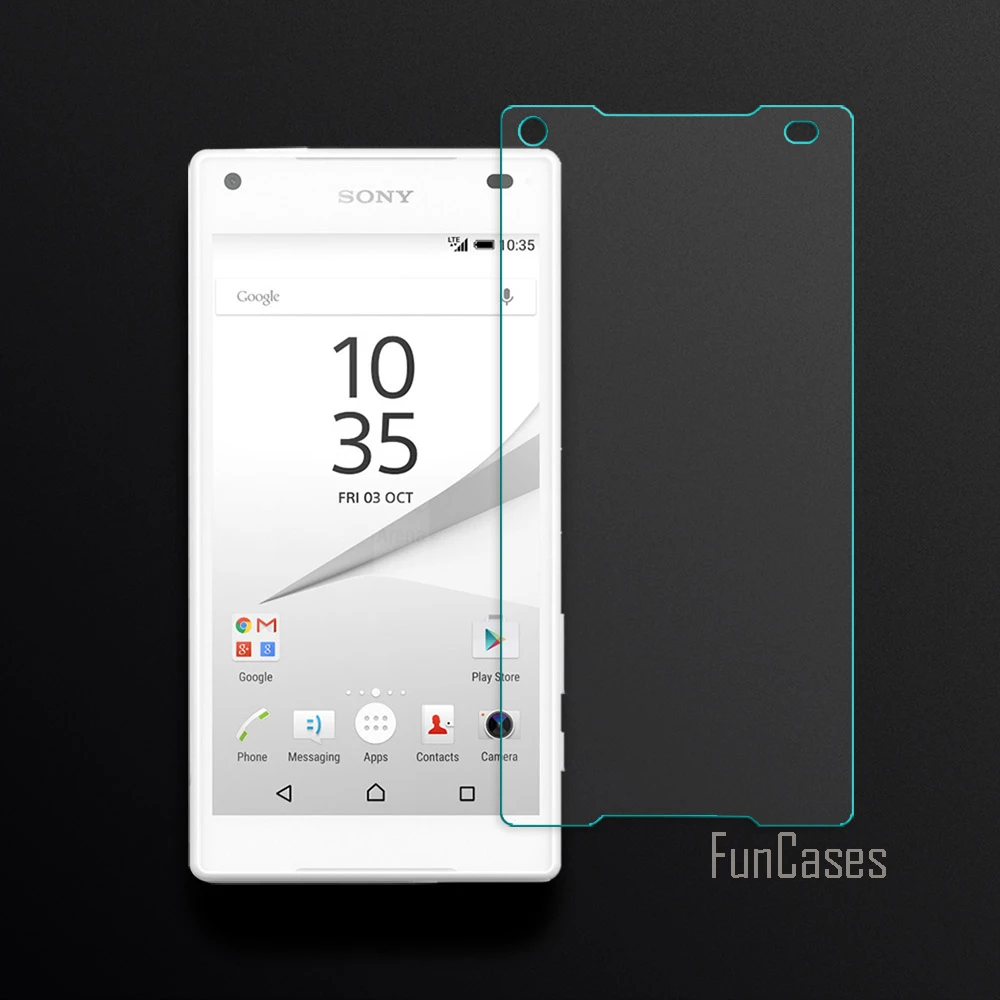 Schermo Con Bordo Curvo 2.5D Per Sony Xperia Z5 Vetro Temperato Compatto Per Xperia Sony Z5 Mini Pellicola Proteggi Schermo Antigraffio Hd