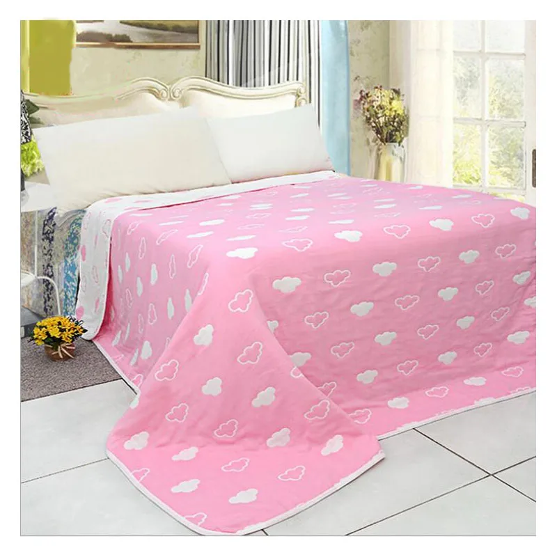 

150*200CM Six layers gauze pure cotton baby towel blanket 100% cotton high ventilation Machine Washable summer quilt