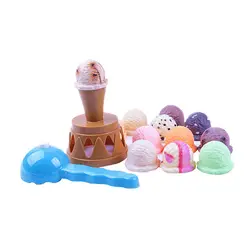 1 комплект моделирование мороженое стек еда модели образовательных игрушек для детей Дети ролевые игры DIY кухонные игрушки Модель