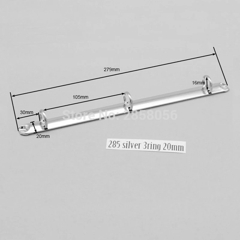 DIY кольцо механического, 6 кольцо Биндер бронзового цвета, 280 = 285, A4 B5 A5 A6 A7 клип связующего