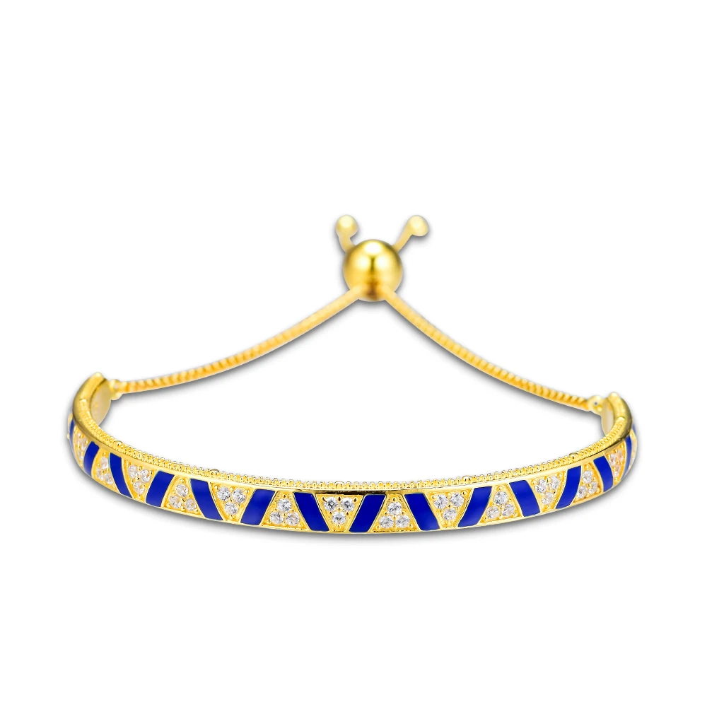 

FANDOLA Bracelets for Women Exotic Stones & Stripes Bracelet 100% 925 Sterling Silver Bracelets Pulseira Feminina Wholesale