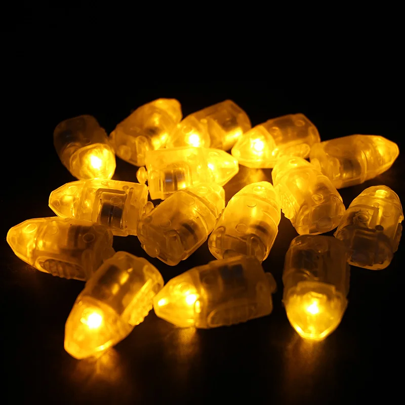50 шт./партия многоцветные светодиодные мини мигающие лампочки шар огни для бумажных фонарей Рождество Casamento Вечеринка день рождения Хэллоуин Свадьба - Цвет: yellow