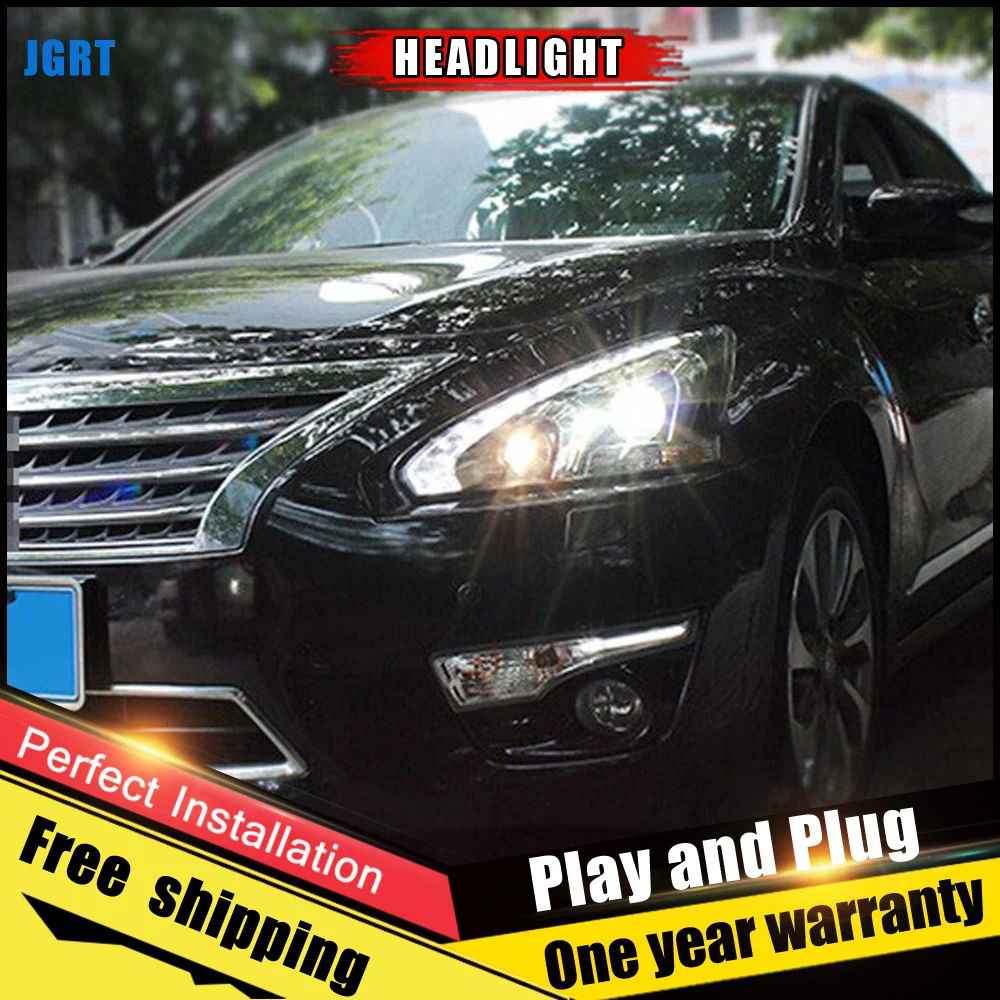 2 шт. автомобиль Стиль светодиодный фары для Nissan Teana 2013 2015 налобный фонарь