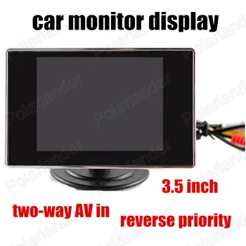 

3.5 Inch Car Monitor two channels AV Input For Reversing Camera reverse priority color TFT LCD backup rear camera