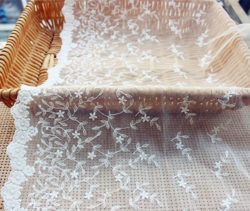 

3Yards/Lot Curtain Fabric DIY Handmade Bedding Accessories Dress Lace Trim Fabric Exquisite Mesh Width 32CM RS319
