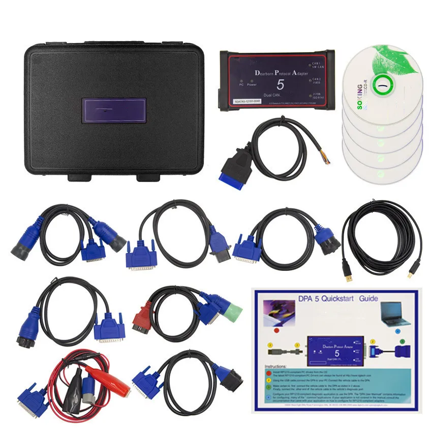 

GUBANG Dearborn Protocol Adapter (DPA 5) Diagnostic Tools Set for Heavy Duty Truck OBDII Cable