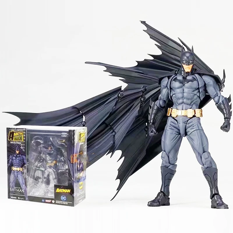 Revoltech Series Batman DC Comic Justice League Super Hero Batman Dark Knight Action Figure Brinquedos (6)