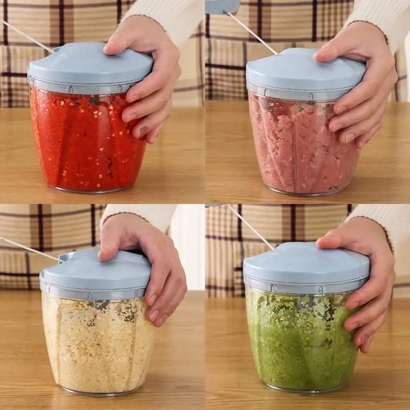 

Powerful Manual Meat Grinder Hand-power Food Chopper Mincer Mixer Blender to Chop Meat Fruit Vegetable Nuts Shredders