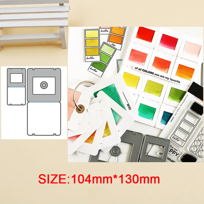 

2PCS Square Note Letterhead Metal Cutting Dies New 2019 Paper Card Album Dies Scrapbooking DIY Making Embossing Stencils