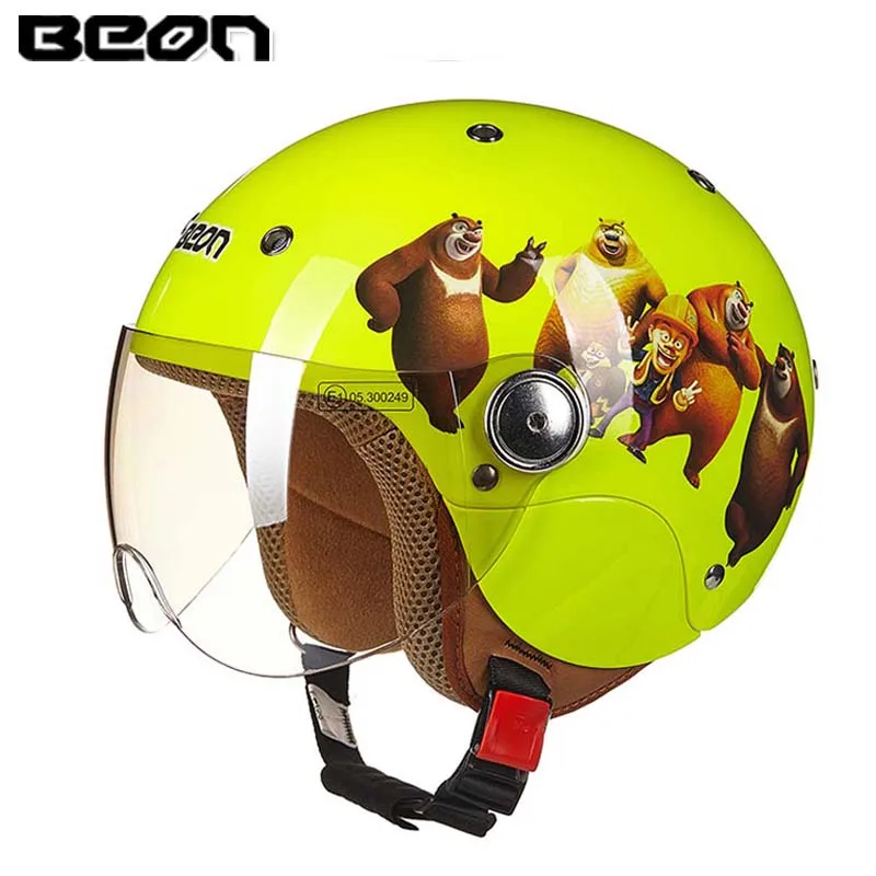 

ECE Cartoon children motocross half face motorcycle helmet ,MOTO electric bicycle safety headpiece for child kids