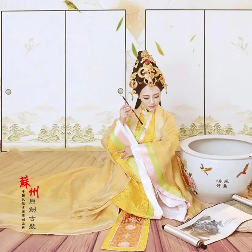 Горячая Мода династии Тан для сказочной принцессы одежда Китайский древний костюм фильм телевидение Китайский древний hanfu Женский