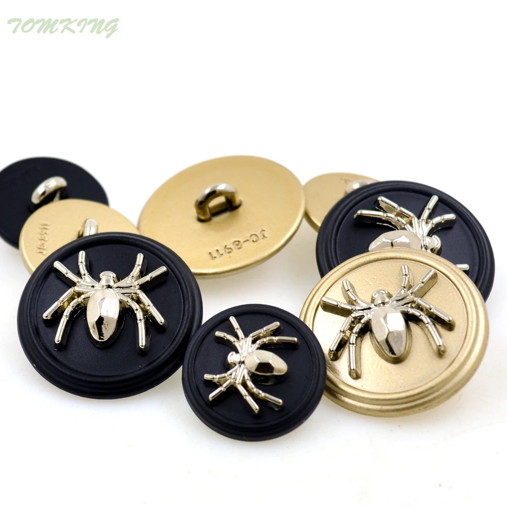 17mm 23mm 20pcs/lot combined spider metal buttons fashion decorative