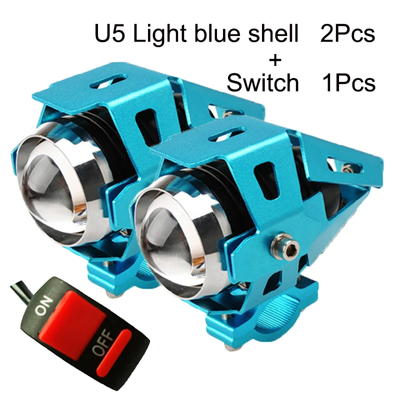 2 шт. 125 Вт мотоциклетные фары s U5 led 12 В 6500k Аксессуары для мотоциклетных