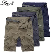 LOMAIYI шорты Карго Мужские дышащие быстросохнущие шорты мужские s шорты армейский зеленый/хаки Летние повседневные шорты для мужчин Путешествия AM385