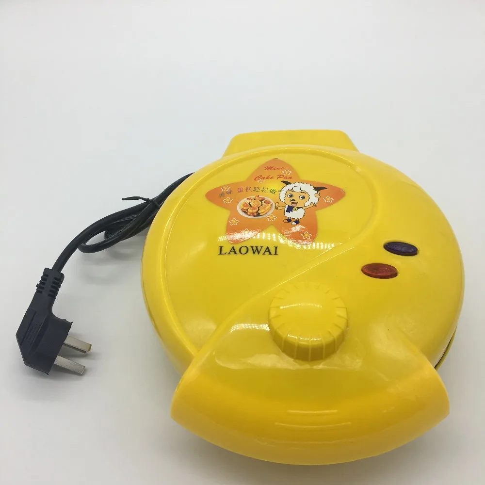 

220V Mini Waffle Maker For Breakfast Electric Cooking Machine Cake Making Machine