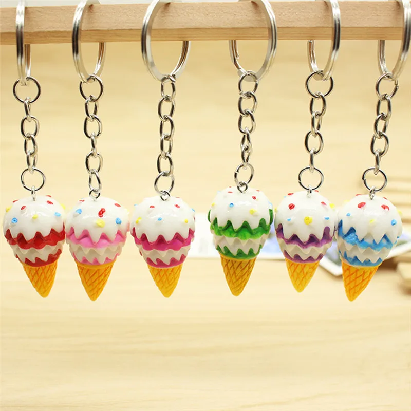 1pcs Ice Cream Mobile Phone Keychain Random Color Fashion Bag Pendant Key Ring Charm Strap | Украшения и аксессуары