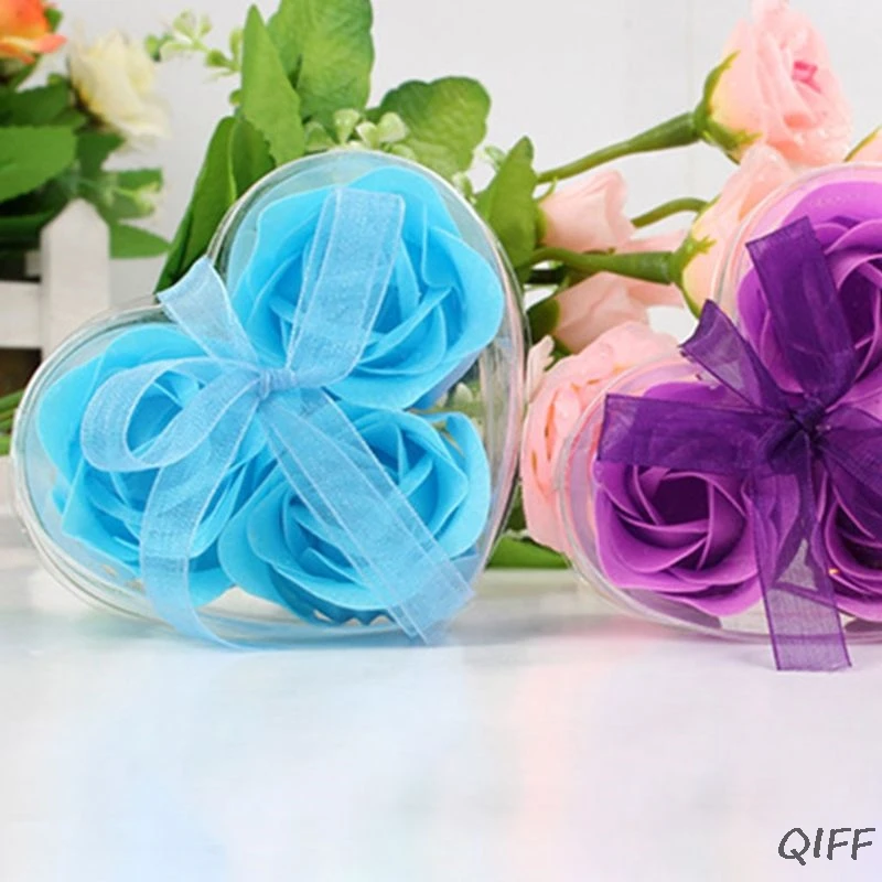 Романтическое мыло в виде лепестков роз с ароматом сердца для ванны, свадебные украшения, подарок