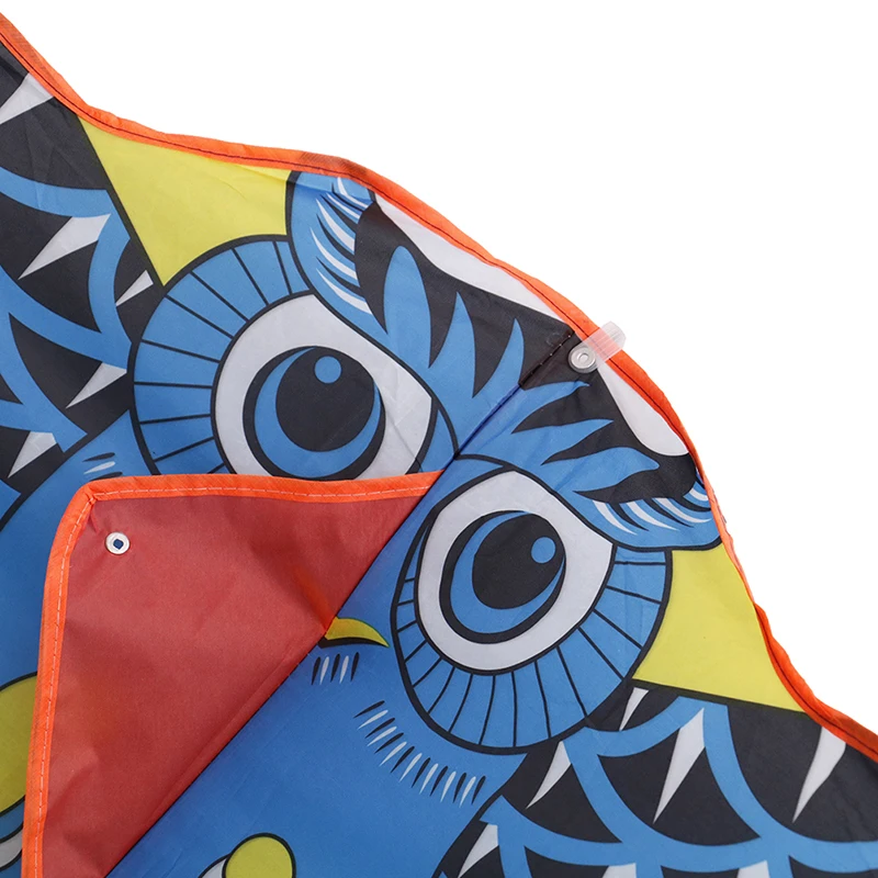 1 x DIY живопись кайт Для детей красочный мультфильм сова воздушный змей, инструмент для использования на природе с леска для бумажного змея легко взлетающие детские игрушки