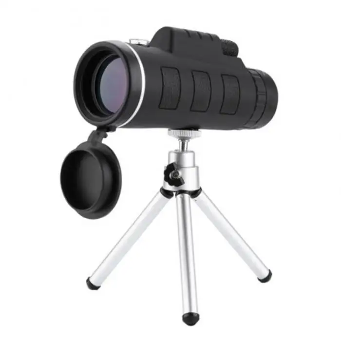 Escopo com Bússola Clipe de Telefone Monocular + Tripé Alta Poderosa Telescópio Monocular hd Duplo Foco Clipe Bússola 40x60 5 Esporte e Lazer