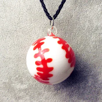 

6pcs Custom wholesale Hand made lampwork Murano Glass ball pendant miniature cute DIY Necklace accessories